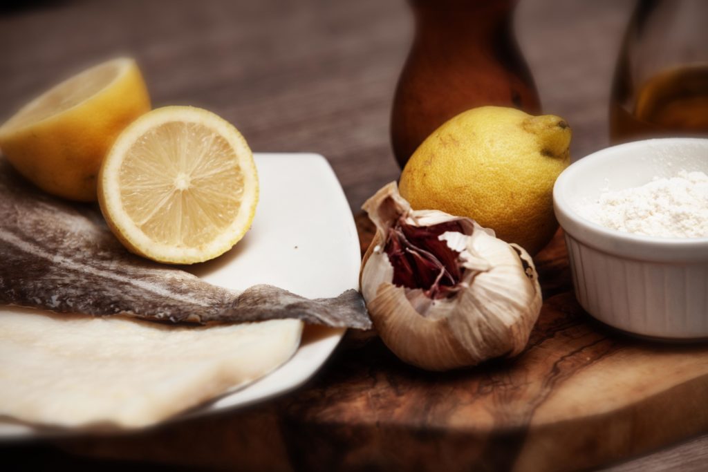 Filetto di baccalà al limone