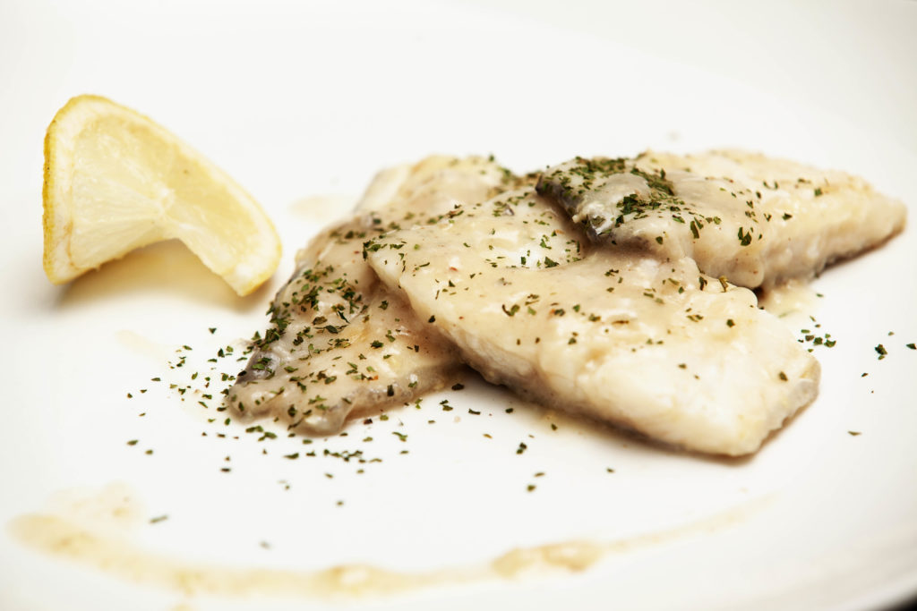 Filetto di baccalà al limone