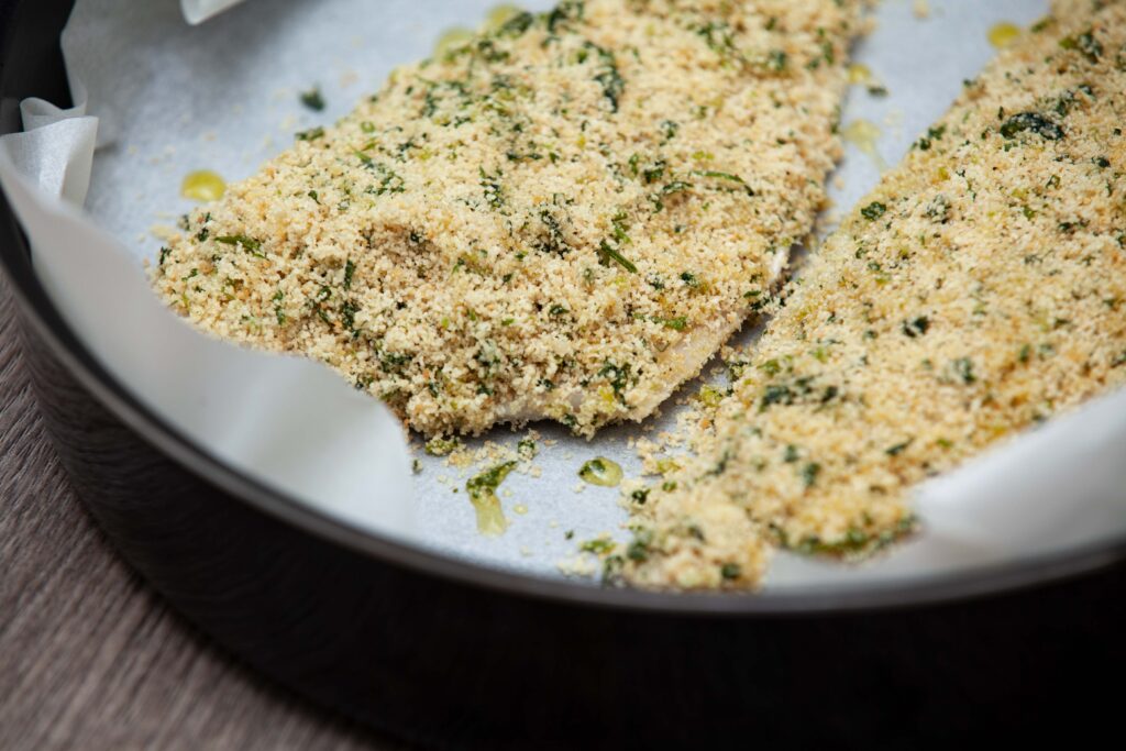 Filetto di orata gratinato al limone - Padelle Volanti