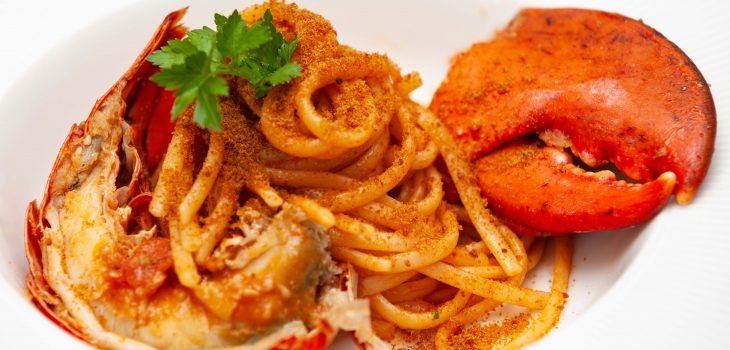 Linguine all'astice e bottarga - Padelle Volanti