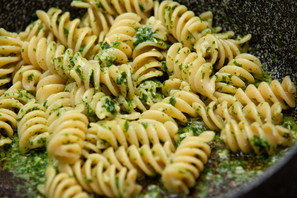 Fusilli al pesto di rucola - Padelle Volanti