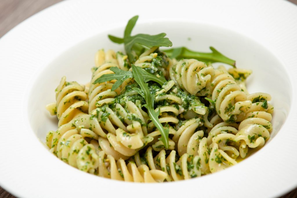 Fusilli al pesto di rucola - Padelle Volanti