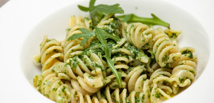 Fusilli al pesto di rucola - Padelle Volanti